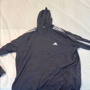 Adidas Gray Sweatshirt Performance Hoodie